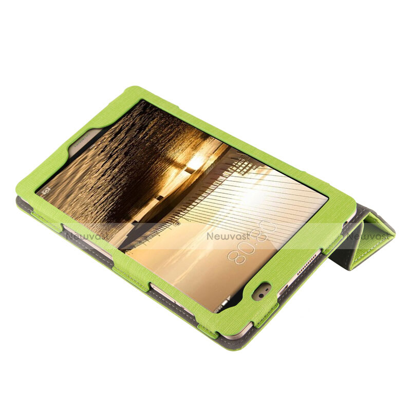 Cloth Case Stands Flip Cover for Huawei Mediapad M2 8 M2-801w M2-803L M2-802L Green