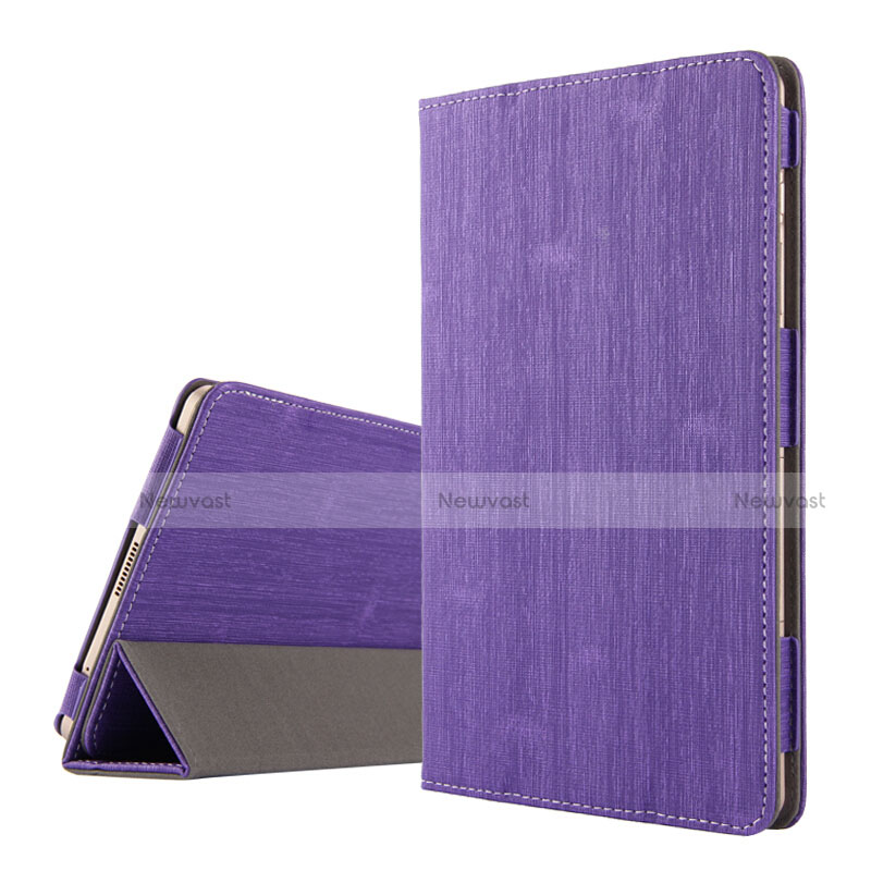 Cloth Case Stands Flip Cover for Huawei Mediapad M2 8 M2-801w M2-803L M2-802L Purple
