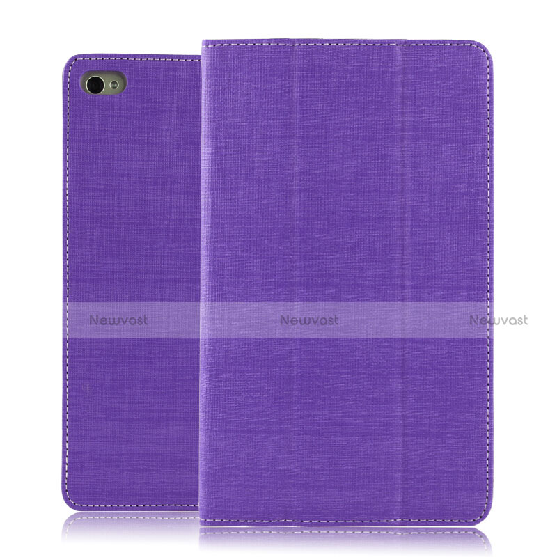 Cloth Case Stands Flip Cover for Huawei Mediapad M2 8 M2-801w M2-803L M2-802L Purple