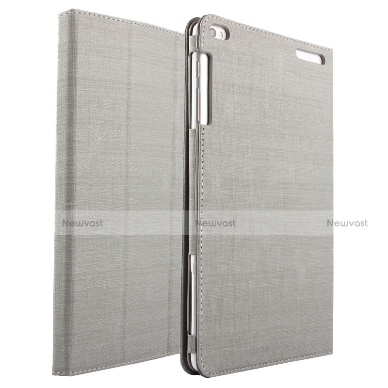 Cloth Case Stands Flip Cover for Huawei Mediapad T1 10 Pro T1-A21L T1-A23L Gray