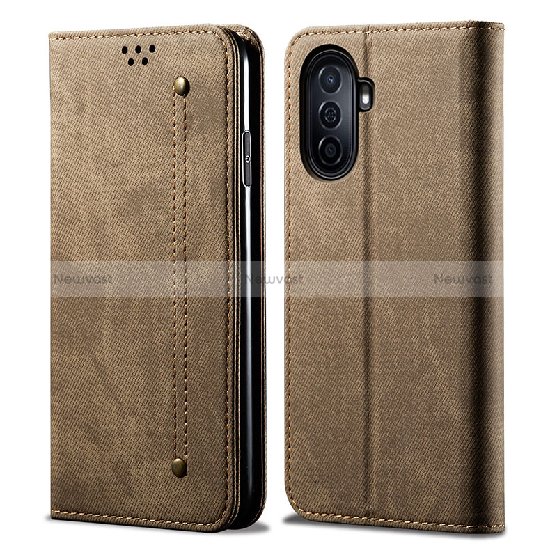 Cloth Case Stands Flip Cover for Huawei Nova Y71