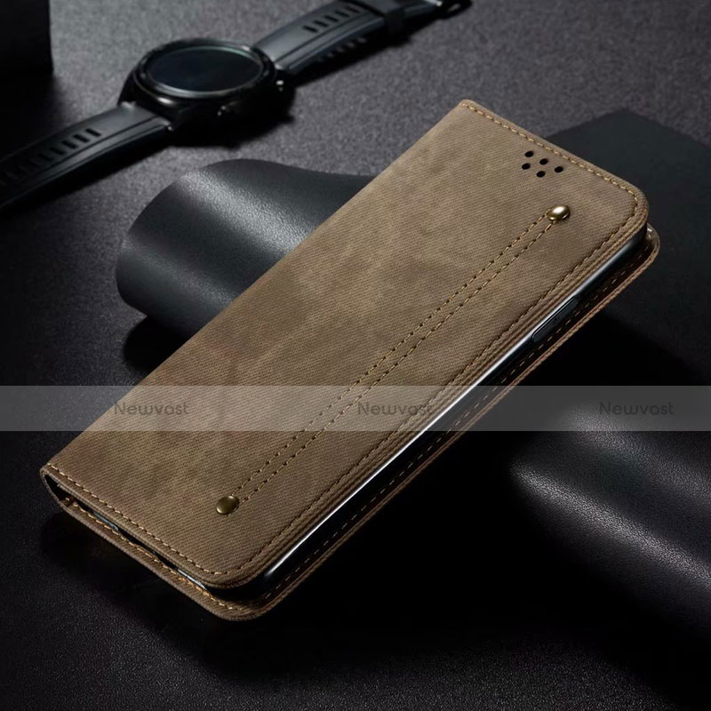 Cloth Case Stands Flip Cover for Oppo A12