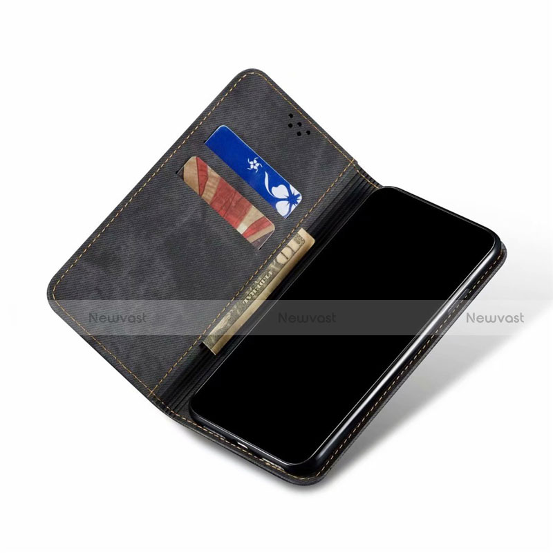 Cloth Case Stands Flip Cover for Oppo A73 (2020)