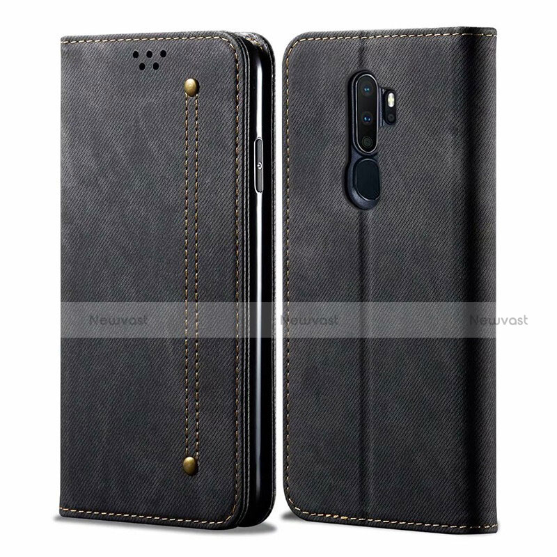 Cloth Case Stands Flip Cover for Oppo A9 (2020)