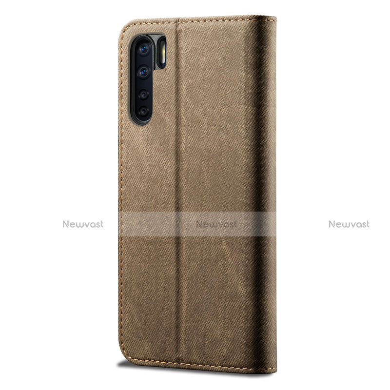 Cloth Case Stands Flip Cover for Oppo A91
