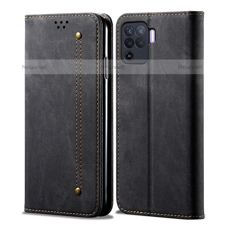 Cloth Case Stands Flip Cover for Oppo F19 Pro