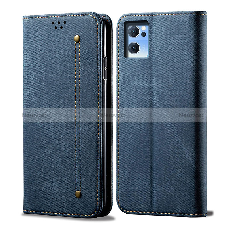 Cloth Case Stands Flip Cover for Oppo Reno7 SE 5G