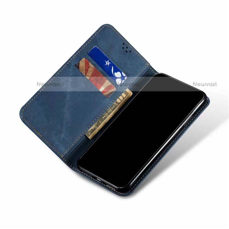 Cloth Case Stands Flip Cover for Realme C15