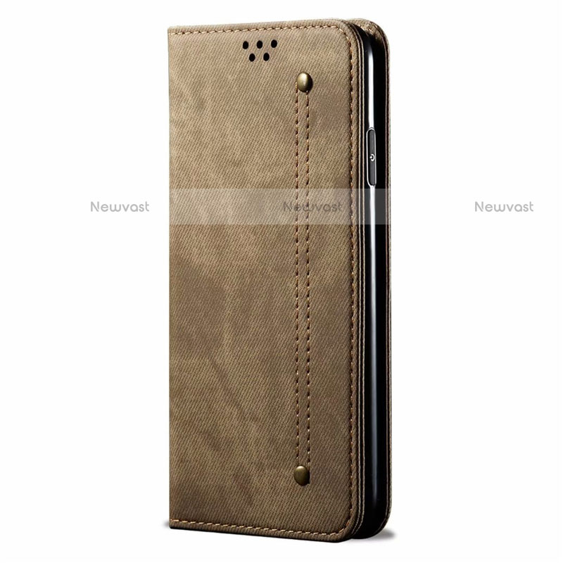 Cloth Case Stands Flip Cover for Realme C15