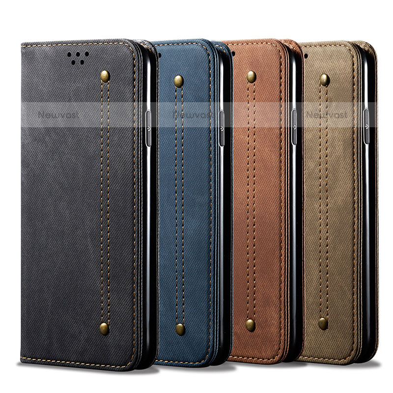 Cloth Case Stands Flip Cover for Samsung Galaxy M11