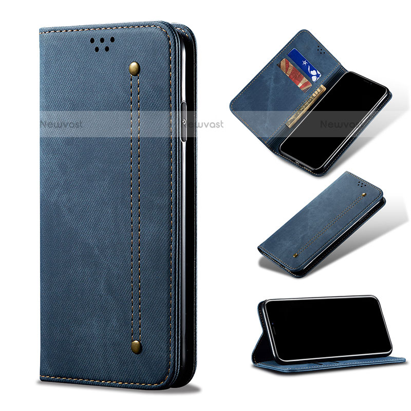 Cloth Case Stands Flip Cover for Samsung Galaxy M21
