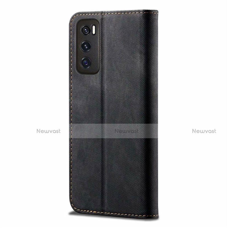 Cloth Case Stands Flip Cover for Vivo Y70 (2020)