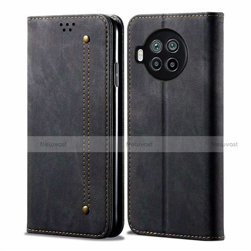 Cloth Case Stands Flip Cover for Xiaomi Mi 10T Lite 5G Black