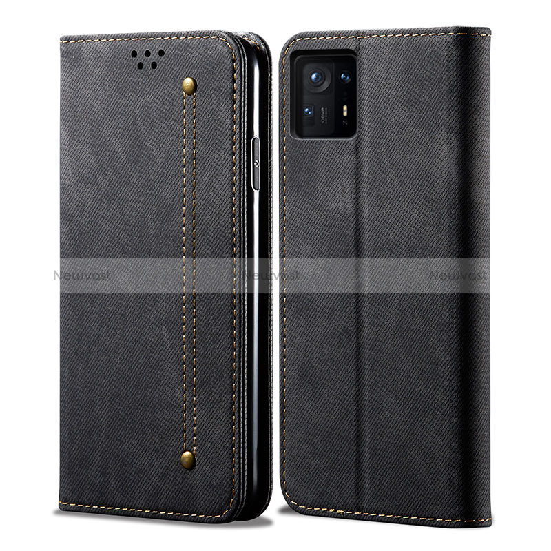 Cloth Case Stands Flip Cover for Xiaomi Mi Mix 4 5G Black