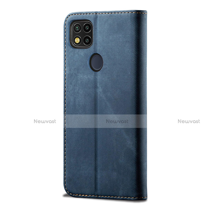 Cloth Case Stands Flip Cover for Xiaomi Redmi 9 India