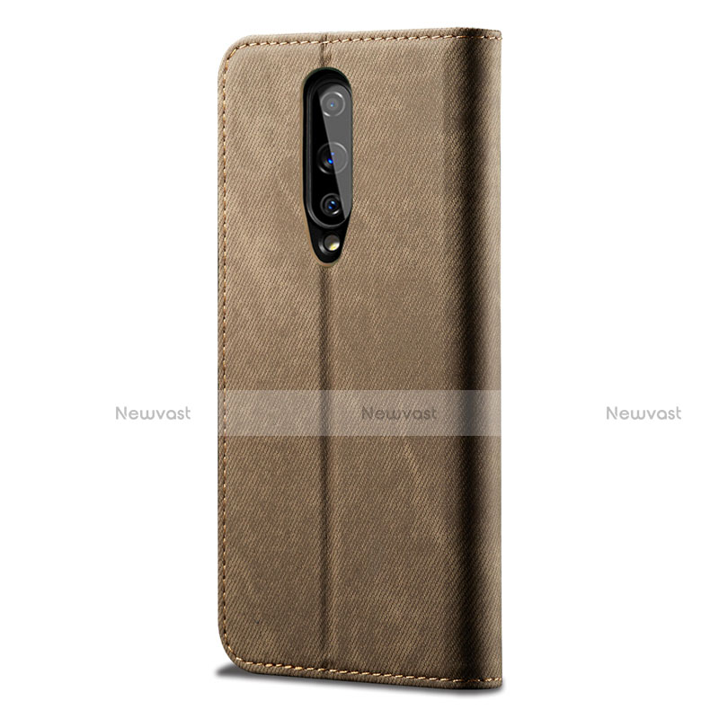 Cloth Case Stands Flip Cover H01 for OnePlus 8