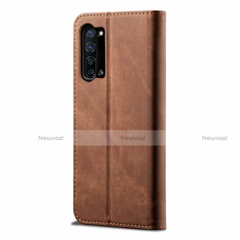 Cloth Case Stands Flip Cover H01 for Oppo A91