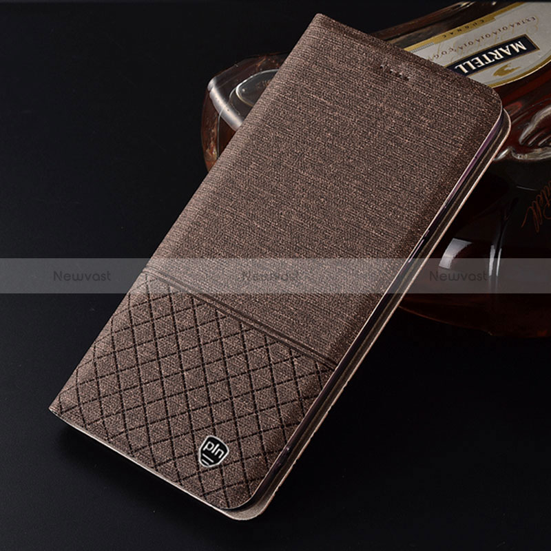 Cloth Case Stands Flip Cover H12P for Huawei P60 Pro