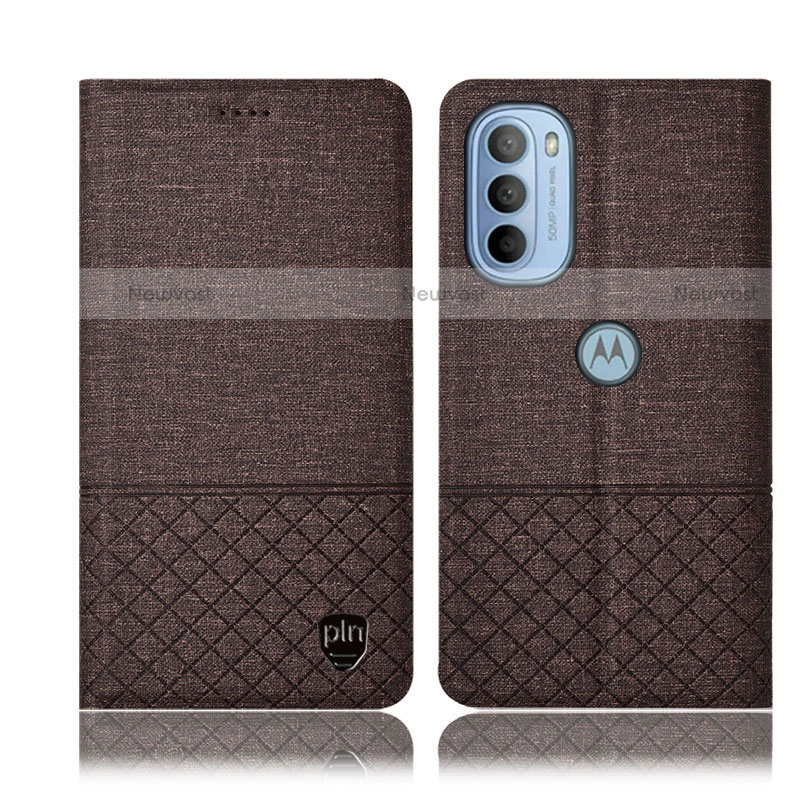 Cloth Case Stands Flip Cover H12P for Motorola Moto G31