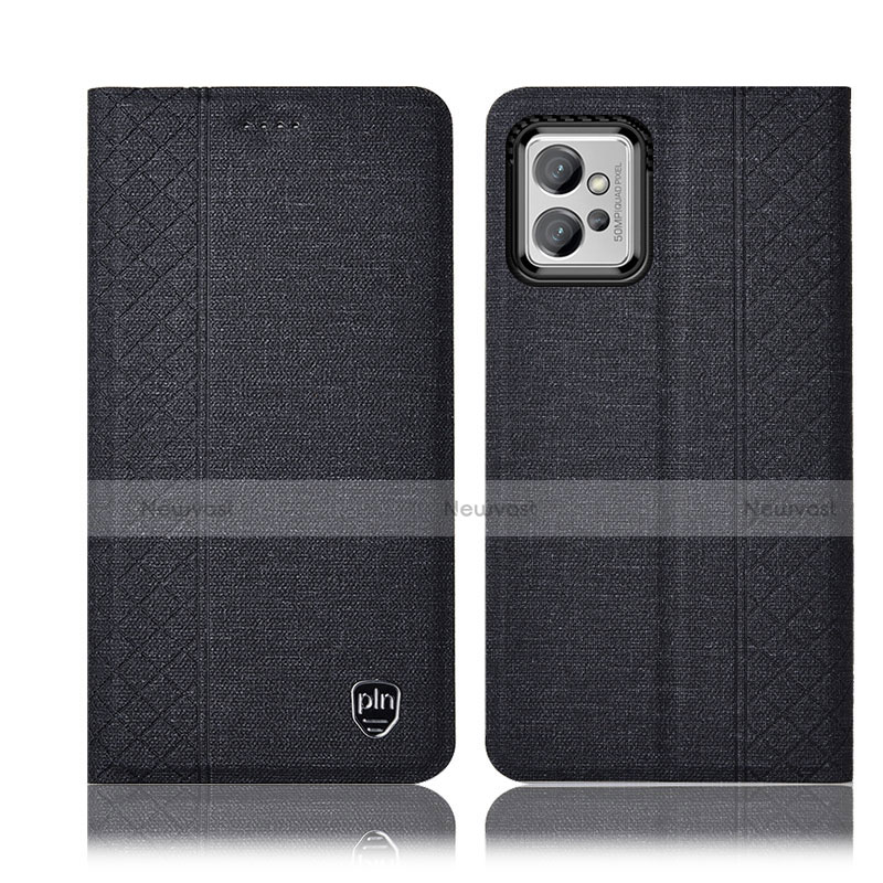Cloth Case Stands Flip Cover H12P for Motorola Moto G32