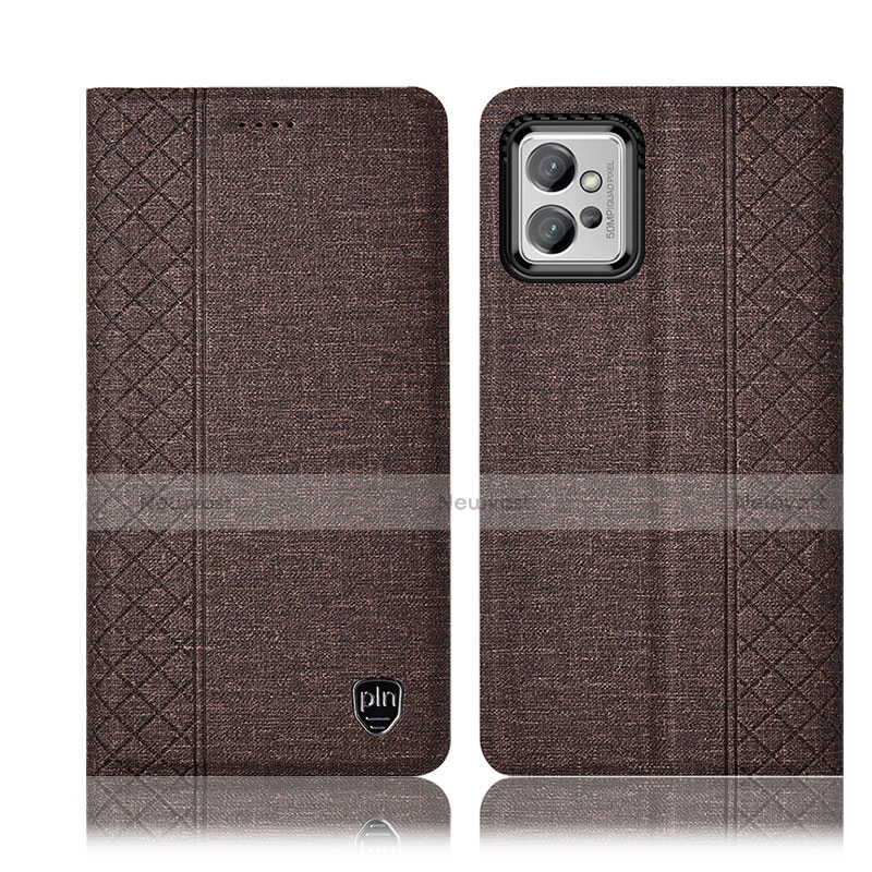 Cloth Case Stands Flip Cover H12P for Motorola Moto G32