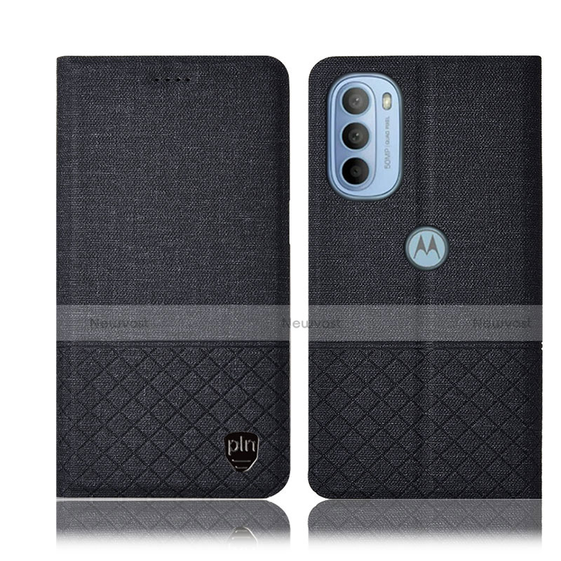 Cloth Case Stands Flip Cover H12P for Motorola Moto G41