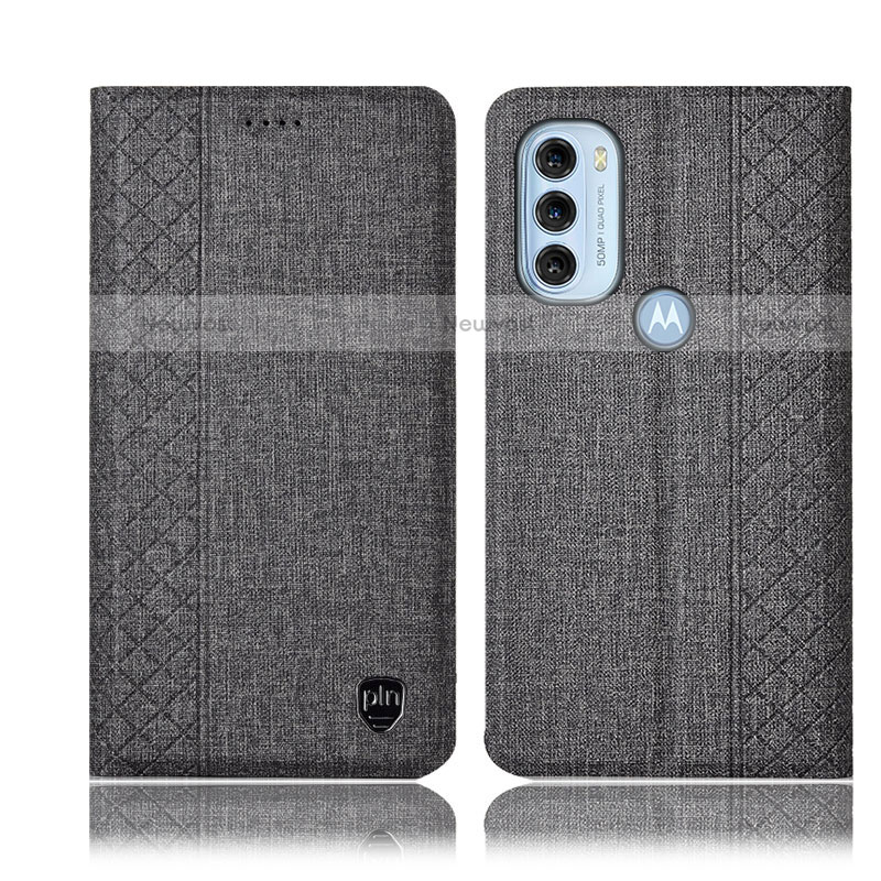 Cloth Case Stands Flip Cover H12P for Motorola Moto G71 5G