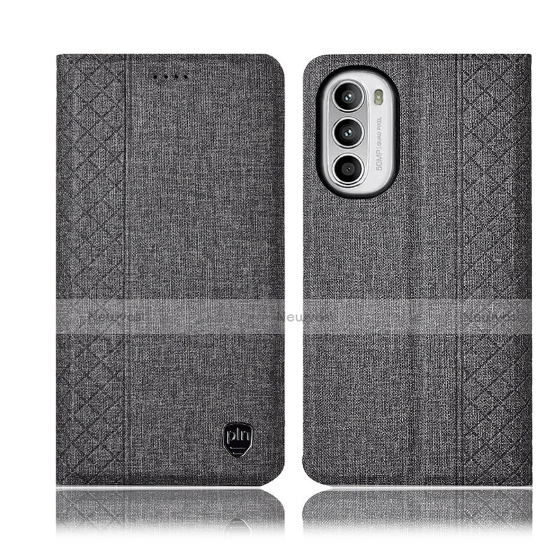 Cloth Case Stands Flip Cover H12P for Motorola Moto G71s 5G