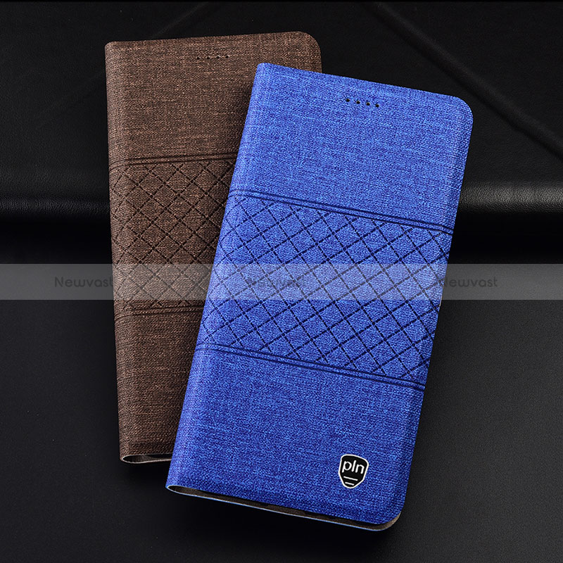Cloth Case Stands Flip Cover H12P for Oppo A56S 5G