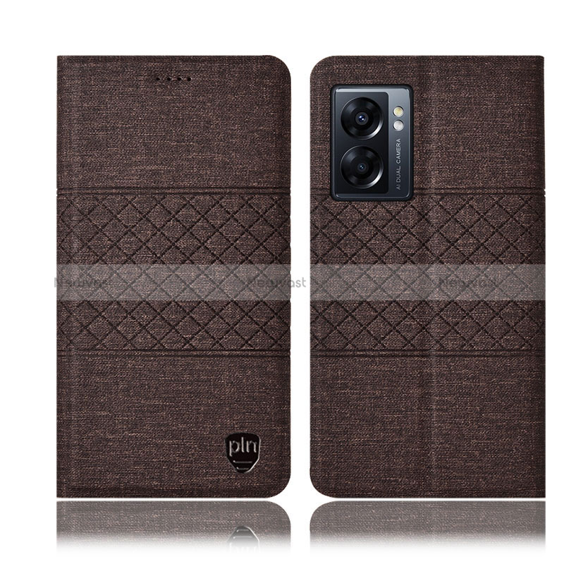 Cloth Case Stands Flip Cover H12P for Realme V23 5G