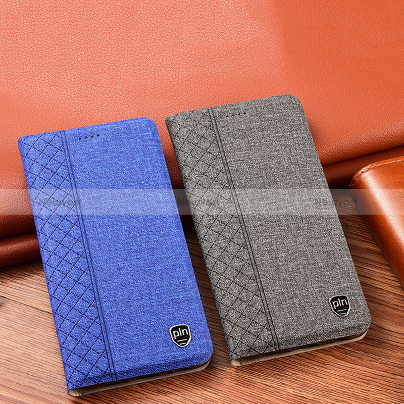 Cloth Case Stands Flip Cover H12P for Samsung Galaxy A12 Nacho