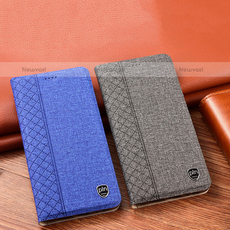 Cloth Case Stands Flip Cover H12P for Samsung Galaxy M40