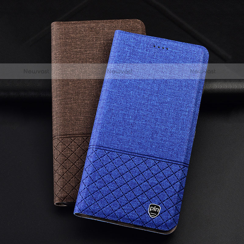 Cloth Case Stands Flip Cover H12P for Samsung Galaxy M53 5G