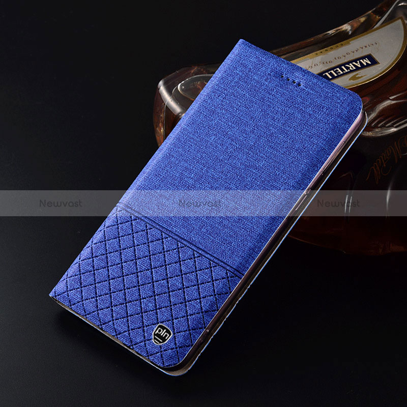 Cloth Case Stands Flip Cover H12P for Samsung Galaxy M60s