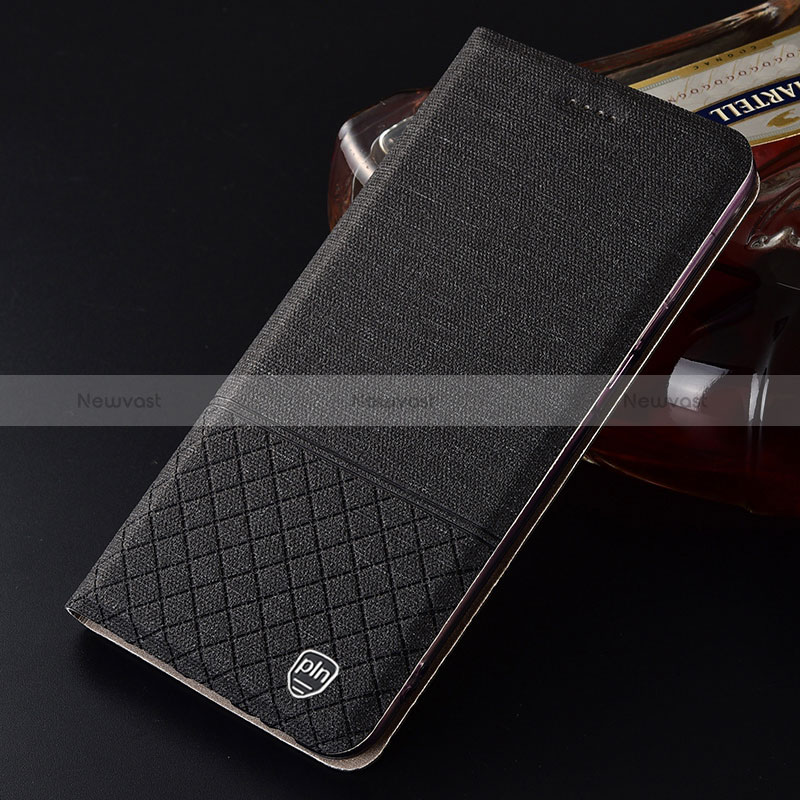 Cloth Case Stands Flip Cover H12P for Samsung Galaxy S24 5G
