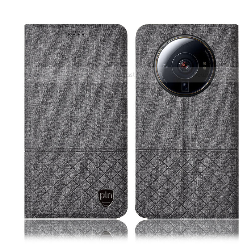 Cloth Case Stands Flip Cover H12P for Xiaomi Mi 12 Ultra 5G