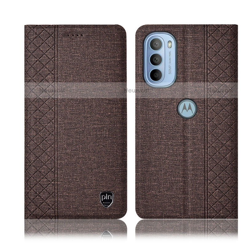 Cloth Case Stands Flip Cover H13P for Motorola Moto G31
