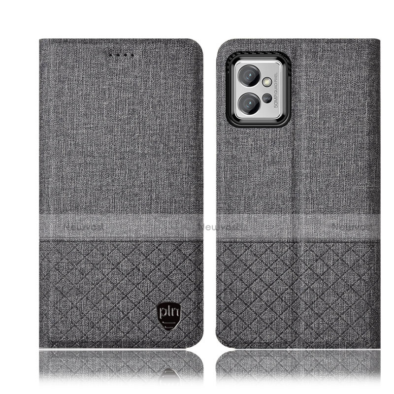 Cloth Case Stands Flip Cover H13P for Motorola Moto G32