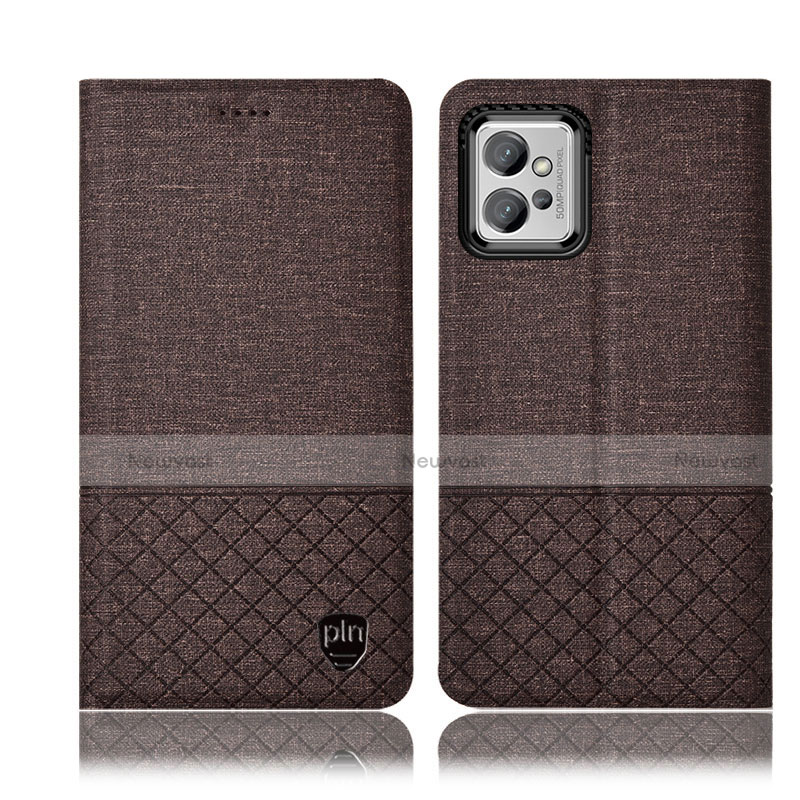 Cloth Case Stands Flip Cover H13P for Motorola Moto G32