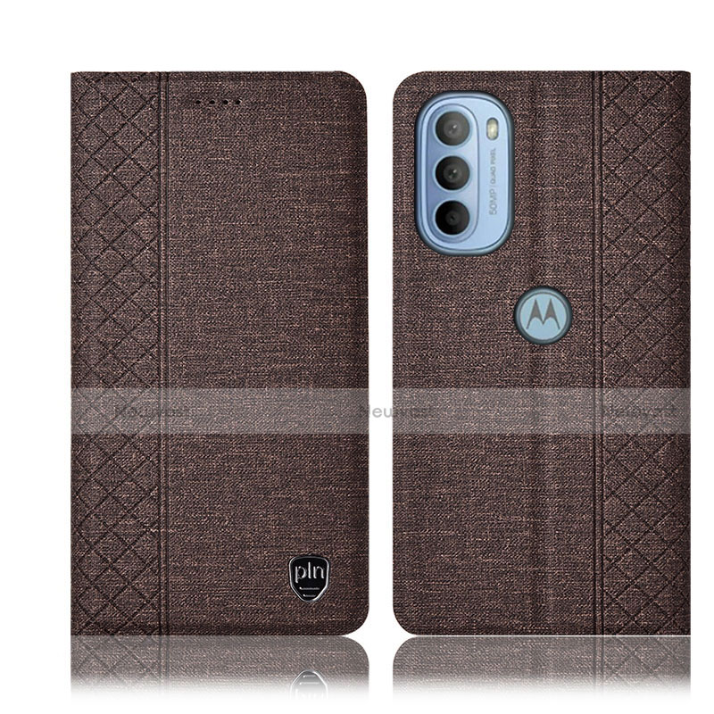 Cloth Case Stands Flip Cover H13P for Motorola Moto G41