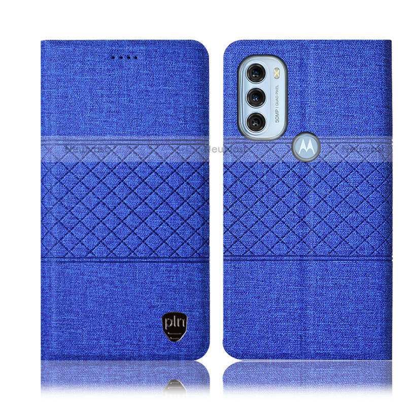 Cloth Case Stands Flip Cover H13P for Motorola Moto G71 5G