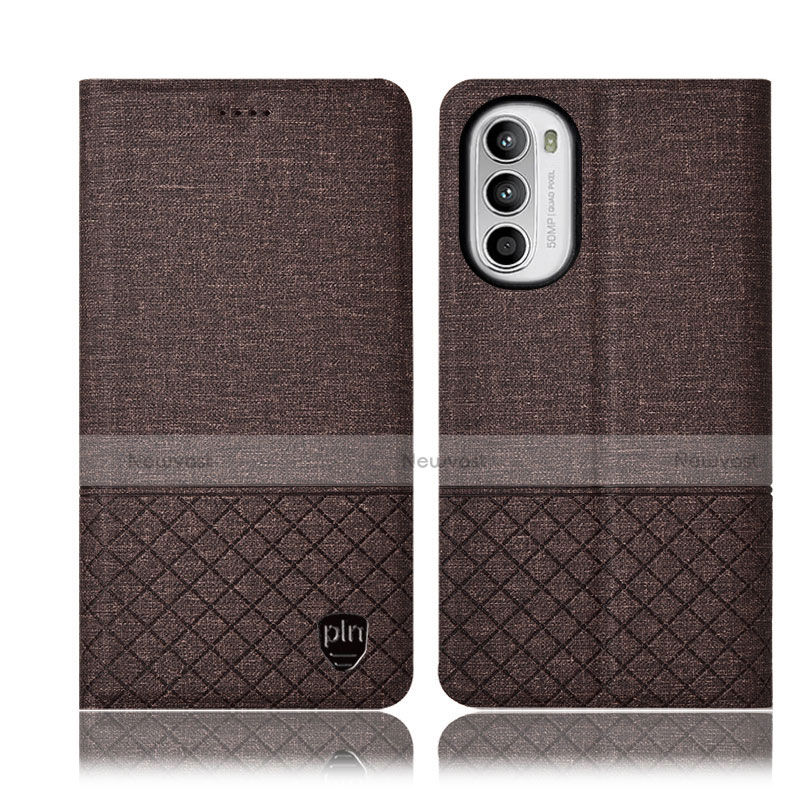 Cloth Case Stands Flip Cover H13P for Motorola Moto G82 5G