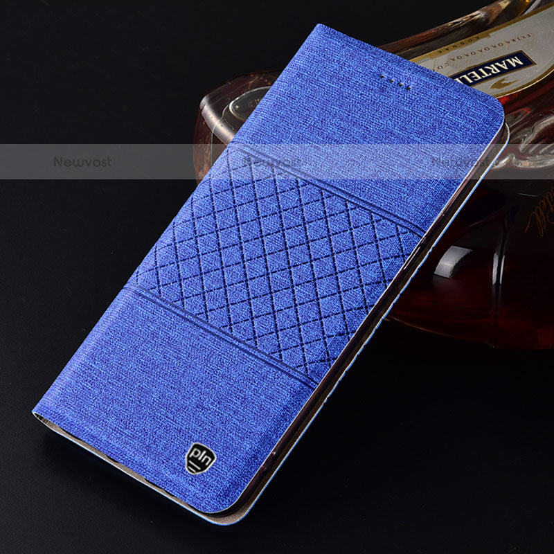 Cloth Case Stands Flip Cover H13P for Samsung Galaxy M10