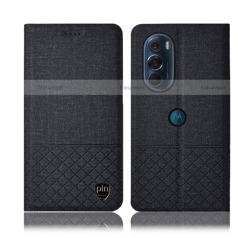 Cloth Case Stands Flip Cover H14P for Motorola Moto Edge Plus (2022) 5G