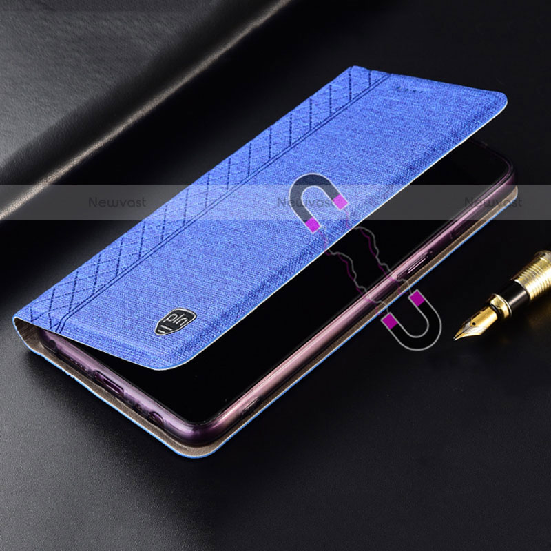 Cloth Case Stands Flip Cover H14P for Motorola Moto G10