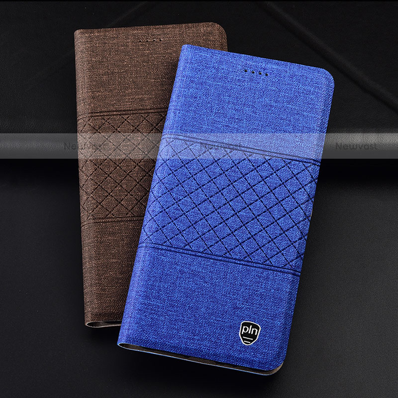 Cloth Case Stands Flip Cover H14P for Motorola Moto G31