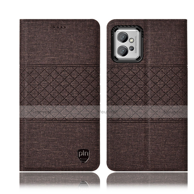 Cloth Case Stands Flip Cover H14P for Motorola Moto G32