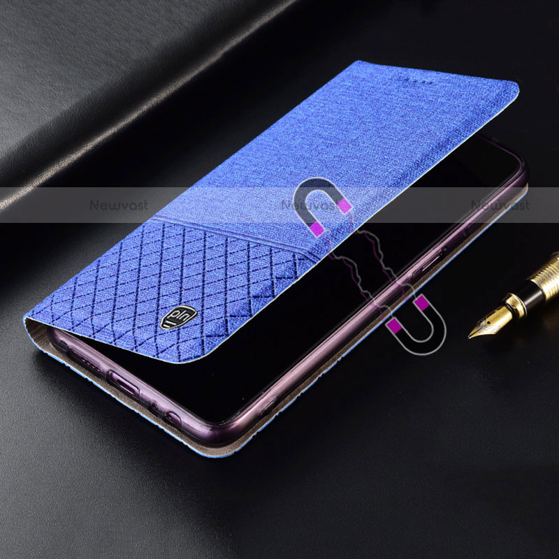 Cloth Case Stands Flip Cover H14P for Motorola Moto G71 5G