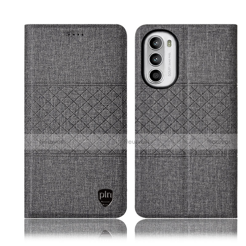 Cloth Case Stands Flip Cover H14P for Motorola Moto G71s 5G
