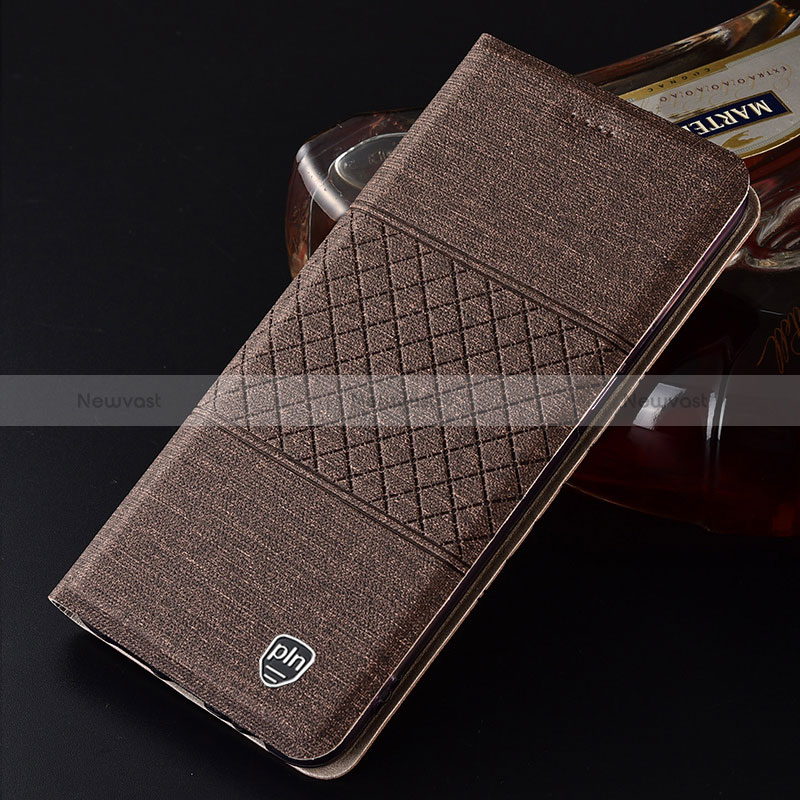 Cloth Case Stands Flip Cover H14P for Samsung Galaxy S25 5G